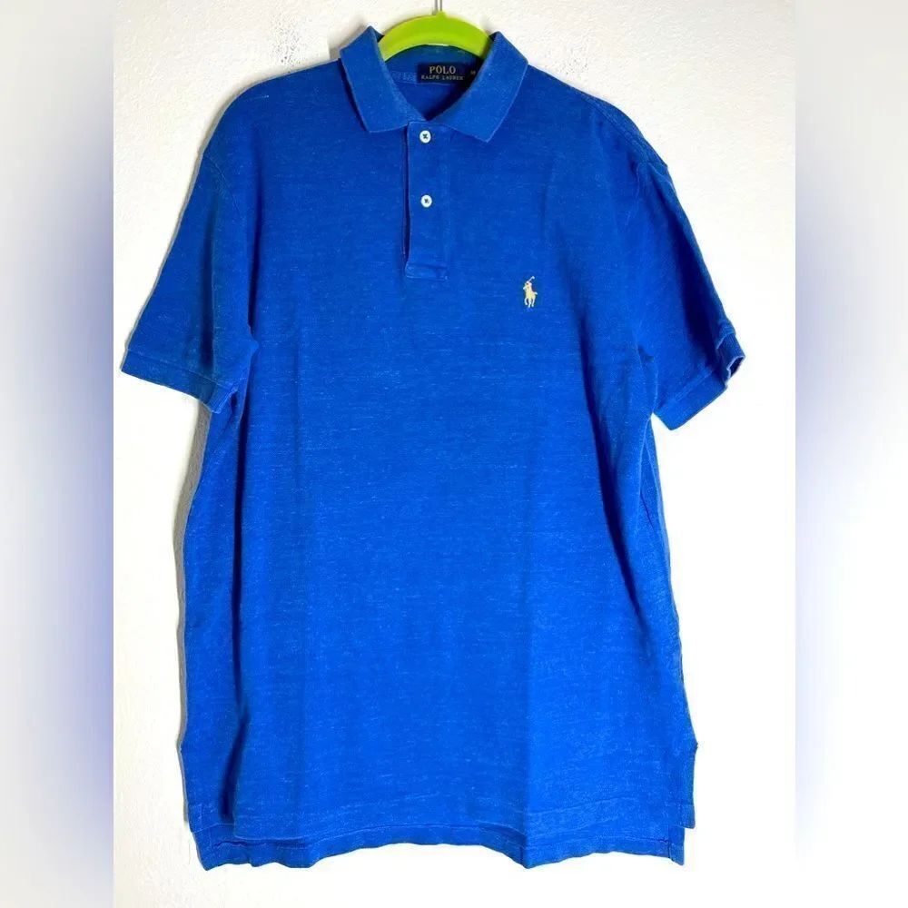 Polo Ralph Lauren Mens Size M Blue Short Sleeve Polo Shirt